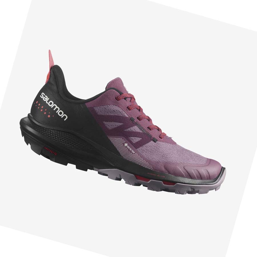 Salomon WoOUTPULSE GORE-TEX Kadın Yürüyüş Ayakkabısı Mor | TR 2838WNB